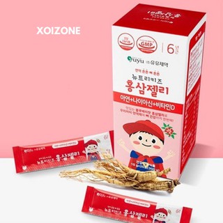 (Tách lẻ 20 gói) Thạch hồng sâm YUYU Hàn Quốc cho bé từ 8 tháng (20 gói)