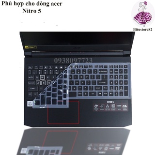 Ốp bàn phím dành cho laptop Acer Nitro 5 AN515 45 - Miếng, tấm silicon bảo vệ che, phủ, đậy, lót bàn phím