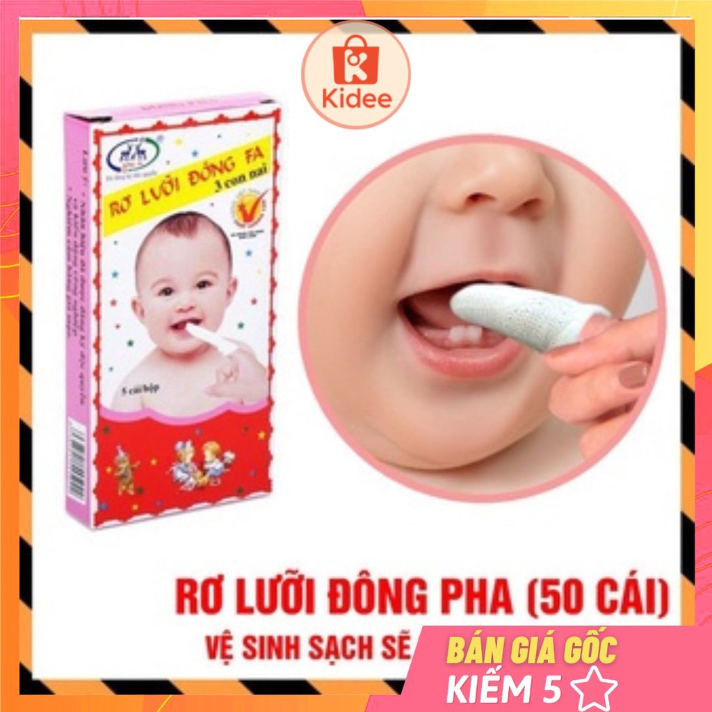Kidee - (10 hộp 50 cái) Rơ Lưỡi Đông Pha