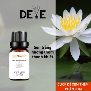 Tinh dầu thiên nhiên DEVE mùi hương sen trắng dùng cho máy xông tinh dầu mini