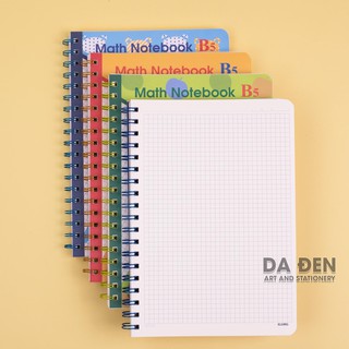 [DA ĐEN] KLONG Sổ Lò Xo Kép Caro B5 Bìa Nhựa - 200 Trang; MS: 299