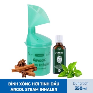 Combo bình xông mũi họng Argol Steam Inhaler và tinh dầu Argol làm sạch, thông thoáng đường hô hấp