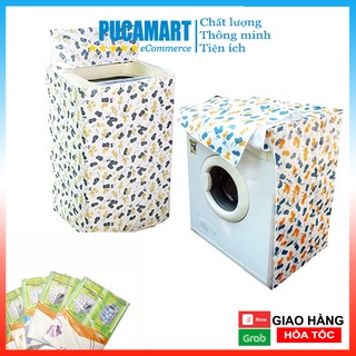 Áo Trùm Máy Giặt PUCA Loại Dày Cho Máy 8-11kg, Bạt Che Bụi, Nắng, Mưa, Tấm Phủ Máy Giặt Tiện Lợi