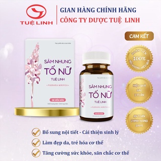 ✅Sâm nhung tố nữ Tuệ Linh - [Chính hãng] - Bổ sung nội tiết tố, cải thiện sinh lý nữ, đẹp da - Lọ 30 viên