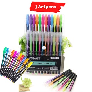 Bộ Bút Nhũ Neon Color ZUIXUA 12 Màu Loại Highligh, Glitter, Pastel Dùng Để Trang Trí, Highlight, Take Note