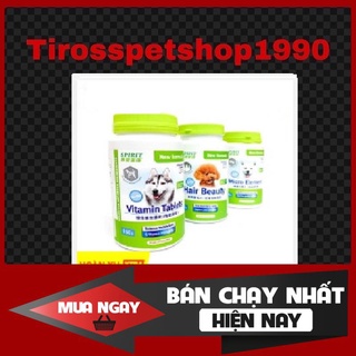 Viên Bổ Sung Dinh Dưỡng Cho Chó Mèo Spirit Canxi / Khoáng / Đẹp Lông Da / Vitamin