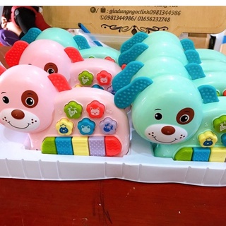 Đồ Chơi Đàn Piano Hình Con Chó Cún Bằng Nhựa Phát Triển Âm Thanh Cho Bé