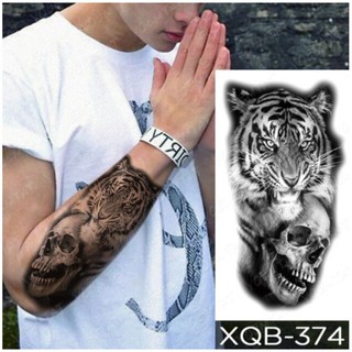 Hình xăm tạm thời mẫu hổ gầm size vừa xqb374. Tattoo.mini.ct