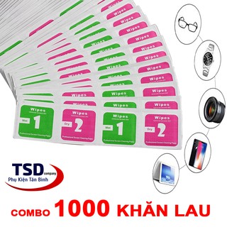 Bộ 1000 Khăn Lau Vệ Sinh Điện Thoại, Cường Lực, Máy Tính, Máy Ảnh, Mắt Kính Tiện Lợi