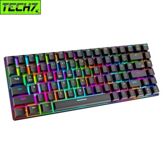 Bàn Phím Cơ không dây mini Đa kết nối RF84 Led RGB Black Gaming cho máy tính