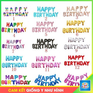 Bộ chữ happy birthday bong bóng #TrangTriSinhNhat