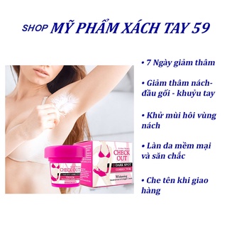 Kem Giảm Thâm Check Out Làm Trắng Vùng Nách, Khử Mùi Hôi Vùng Nách, Giảm Thâm Vùng Kín, Đầu Gối, Khuỷu Tay
