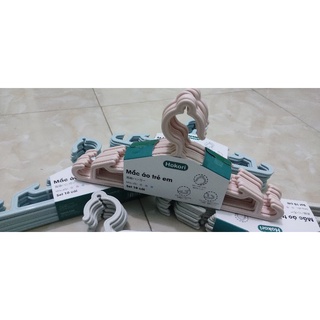 Set 10 Móc quần áo trẻ em hokori nhựa cao cấp Nhật - mắc quần áo cho em bé, trẻ sơ sinh