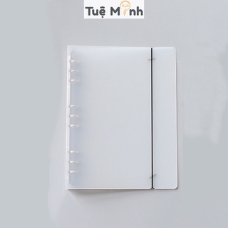 Sổ còng sắt B5 9 chấu Tuệ Minh ruột giấy refill 90 trang tùy chọn Caro/Dotgrid /kẻ ngang/ sổ kế hoạch