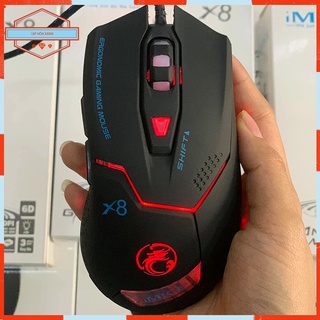Chuột Máy Vi Tính Laptop PC Gaming Có Dây IMICE X8 Đèn Led Mouse Máy Tính Chuyên Game
