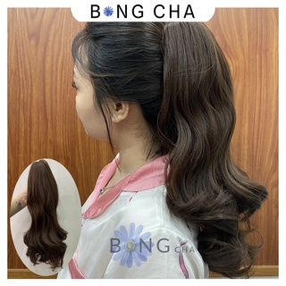 Tóc Giả Ngoạm Xoăn 40cm ❤️VIDEO THẬT❤️ CHẤT TÓC TƠ NHẬT SIÊU THẬT