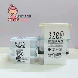 Set 3 hộp đựng thực phẩm cho bé Nhật Bản