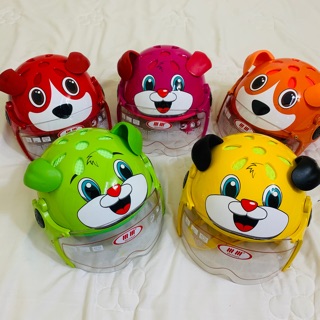 Mũ Bảo hiểm Chú Chó Co Kính Mặt Cười  Đáng iu Cho bé size (1-6t)