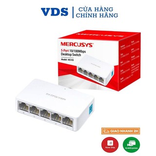 Bộ chia tín hiệu để bàn 5 cổng 10/100Mbps Mercusys MS105,bộ chia mạng bảo hành chính hãng,vds shop
