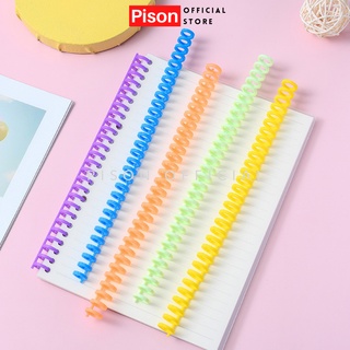 Thanh còng nhựa binder làm sổ còng Pison nhiều màu, đường kính 10 12mm - 1 cái