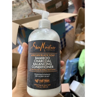 Dầu xả xà phòng đen châu phi Shea moisture 384ml