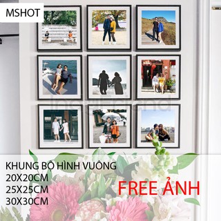 Bộ khung ảnh dán tường, miễn phí in ảnh
