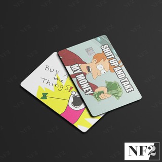 MEMES - Decal Sticker Thẻ ATM (Thẻ Chung Cư, Thẻ Xe, Credit, Debit Cards) Miếng Dán Trang Trí NF2 Cards