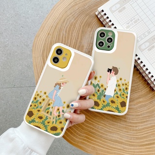 Ốp lưng iphone Cặp đôi hoa dương ốp dẻo cạnh vuông ip 6 7 8 plus x xr xsmax 11/12/13promax tr001