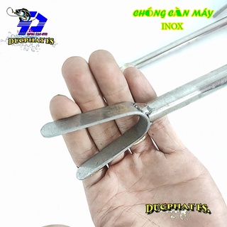 Chống cần câu máy inox đầu v dẹp dài 1m2,chống cần câu chất lượng-bao pen cá lớn