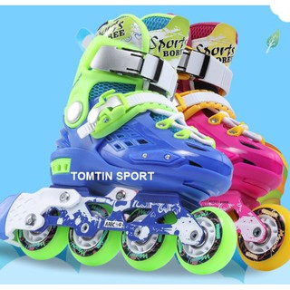 (Kèm Bảo hộ) Giày patin trẻ em bánh phát sáng cao cấp Weiqui Sport Boree