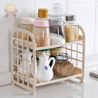 Kệ nhựa 2 tầng V2 để đồ dùng nhà tắm bếp đa năng