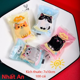 Túi hàn miệng DOG &amp; CAT 7x10cm - 100 cái