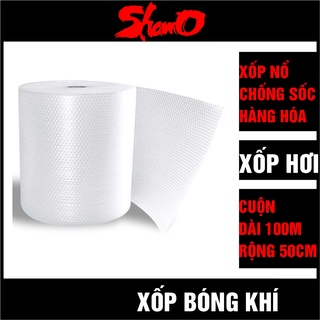 [ Cuộn 100m x 50cm ] Xốp chống sốc bóng khí dùng bọc hàng hóa dễ vỡ - Hỗ trợ vận chuyển tránh va đập – Xốp nổ - Xốp hơi