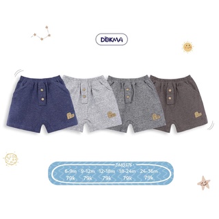 Quần đùi cotton Dokma cho bé trai 9-36M DQ710,DMQ376