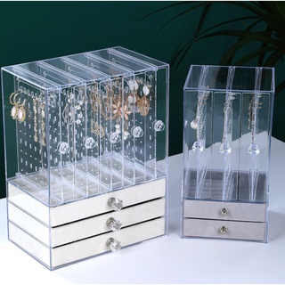 Kệ đựng trang sức mica nhiều ngăn nhiều tầng phong cách sang trọng hàng có sẵn