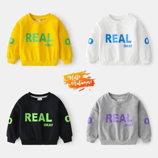 Bé trai và bé gái Áo nỉ REAL Bé trai chính hãng WAPYPY 10-35kg