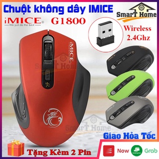 Chuột Không Dây Wireless Mouse IMICE G-1800 , Chuột Máy Tính Không Dây Chính Hãng Wireless 2.4Ghz 800/1200/1600 DPI