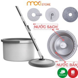 Chổi Lau Nhà Tách Nước Bẩn Xoay 360 Thông Minh, Siêu Nhanh, Sạch, Tiện Dụng