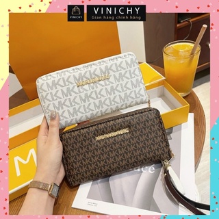 Ví nữ dài cầm tay, đựng thẻ, điện thoại, chìa khóa dùng đi chơi đi học VINICHY, da cao cấp size 20cm HA054