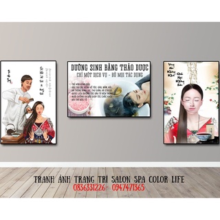 TRANH SPA DƯỠNG SINH TREO TƯỜNG SIÊU ĐẸP GIÁ XƯỞNG A37 COLORLIFE SIÊU BỀN BẢO HÀNH 2 NĂM