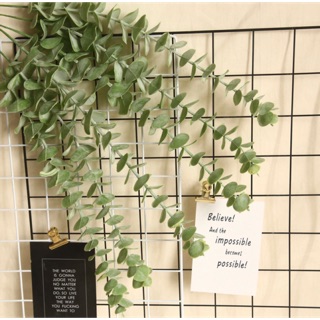 Hoa giả-Cành dollar đơn phủ mịn cao 38cm, hoa lá mô phỏng trang trí, hoa cô dâu