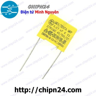 [5 CON] Tụ hộp 103 275VAC 10mm (0.01uF MEX/TENDA MKP K X2 40/100/21)