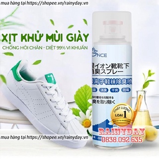 Chai xịt khử mùi giày dép nano bạc, bình xịt giày khử mùi xịt thơm giầy sneaker nam nữ chống hôi chân