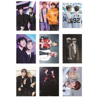Lomo card 45 ảnh BTS Couple NamJin - RM + JIN