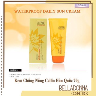 Kem chống nắng dành cho mọi loại da Cellio Waterproof Daily Sun Cream SPF50 PA+++ 70g