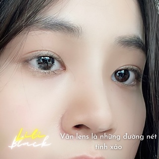 Lens màu đen kèm khay dụng cụ đeo Liti Black - Kính áp tròng dành cho mắt - Qadlenses
