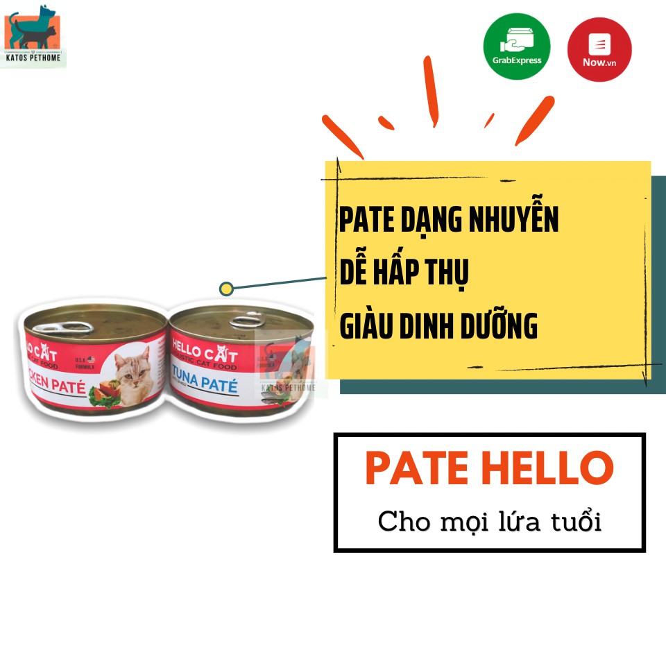 Pate Hello lon 190gr công thức Mỹ