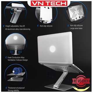 Giá đỡ laptop, macbook,  iPad CP49 điều chỉnh độ cao loại 1 chân cao cấp, kiêm đế hỗ trợ tản nhiệt.