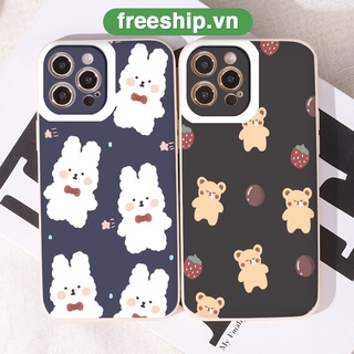 Ốp iphone - Ốp silicon iphone thỏ và gấu bay đẹp cho ip 6 đến 13promax - nn083