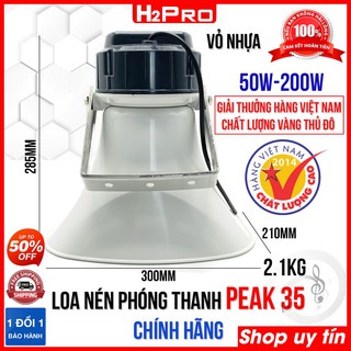 [Mã ELHACE giảm 4% đơn 300K] Loa Nén Phóng Thanh PEAK-35 50W H2Pro chính hãng vành 30x21cm, loa phóng thanh 50W cao cấp